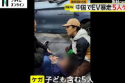 【中国】展示していたEV車が暴走　3/26