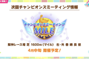 【ウマ娘】チャンミMILEの阪神1600は夏タイキが暴れそうだよね