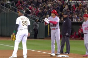 【MLB】大谷翔平が2打席目に今季初安打！開幕戦安打は3年ぶり、投げても3回まで無安打無失点