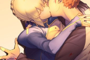 【FGO】士郎＆セイバーのキスイラスト！！　尊すぎるんだよなぁ！！