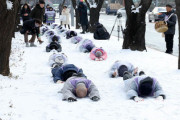 【画像】韓国裁判所、梨泰院惨事の遺族に「大統領執務室前でイモ虫ごっこ」を許可