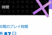 ワイが2019年にPS4のゲームで遊んだ総プレイ時間ｗｗｗｗｗｗｗｗ