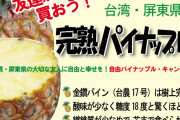 【初流通】台湾パイン日本のコンビニへ！ セブンイレブンが3000トン購入