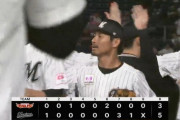 9月12日　ロッテ５－３楽天　先発小島が6回3失点も荻野が試合をひっくり返す今季第1号3ランを放ち劇的逆転勝利！連敗を4でストップ！