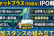 【598A】チャットプラスIPOは買いか──初値予想・需給・ロックアップを徹底分解