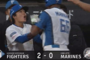 【vs.ロッテ】日ハム、4回に奈良間の犠牲フライで追加点！リードを2点に広げる！