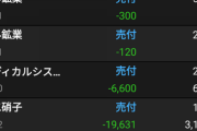 【悲報】株式投資6ヶ月ワイ、実現損益-50%ｗｗｗ