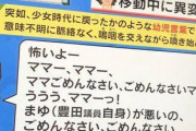 【朗報】豊田真由子ちゃん「怖いよー、ママごめんなさい。まゆが悪いの」