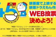 映画ドラえもん45周年記念人気投票を開催！上位5作は映画館で再上映するぞ！