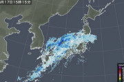 日本列島、イルカみたいな雨に襲われる