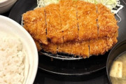 【悲報】松のや、690円でこれだけのカツを食わせてくるｗｗｗｗｗｗ