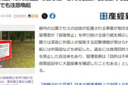 都内の公園､｢”セミの幼虫”採集禁止｣の張り紙 外国人が食用目的で乱獲している模様 中国語でも注意喚起