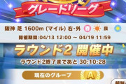 【ウマ娘】やはりチャンミは運ゲー？チャンミMILEのラウンド2が開幕！気になる皆さんの結果はこちら