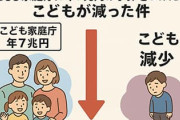 こども家庭庁に年7兆円の予算をつけたのにこどもが減った件ｗｗｗ