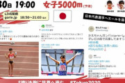 【東京五輪】女子5000m予選突破なるか　田中希実･廣中璃梨佳･萩谷楓が出場