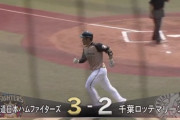 【練習試合vsロッテ】日ハム、大田と近藤の2者連続ホームランで逆転に成功！！！！！