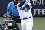 中日・佐藤龍世　『犠飛　四球　一ゴロ　二塁打』