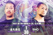 金丸義信vsSHO 「BEST OF THE SUPER Jr.28」11.24後楽園ホール
