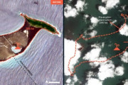 【トンガやばい】衛星写真の解析で噴火後に陸地が消滅したことが判明