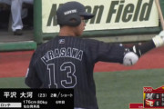 ロッテ平沢大河さん、2軍で打率.205…