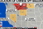 【速報】中国の気球、まもなく米軍基地の戦術核弾頭の位置へ到着　米国防総省は即時反論「民間ではなく明らかに偵察機器搭載」訪中延期を発表