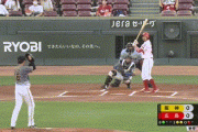 【広島対阪神12回戦】広島・菊池、阪神・西から第5号先制ソロホームラン！！！！！