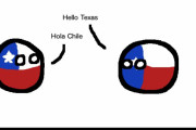 【チリ】テキサスとチリ【ポーランドボール】