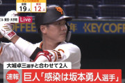 巨人、坂本勇人と大城卓三の新型コロナ陽性を発表