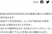 ムック本「SKE48 15周年Special」が発売決定！