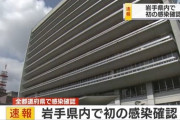 【悲報】岩手県で初の新型コロナウイルス感染が確認される…
