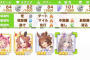 【ウマ娘】とあるトレーナーさんがダートキャラでソートをかけた結果ｗｗｗ