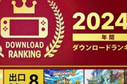 Nintendo Switch、年間ダウンロードランキングが発表！！『スイカゲーム』が2年連続1位、ドラクエ3は発売2ヶ月でTOP5にランクイン