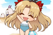 【FGO】水着のエレちゃんイラスト！！　ミニなエレちゃんも可愛いです！！