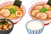 【もしも】ラーメン+チャーシュー丼とチャーシュー麺+白飯どっち選ぶ？