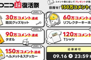 【悲報】ニコニコ超復活祭「目指せ150万コメント」撃沈