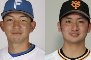 【悲報】日ハム柿木と巨人横川、揃って育成落ち