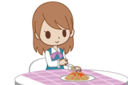【画像】美人さん「人前でパスタ食べる時の顔を撮った」