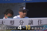 GIF画像　ロッテ、やらかし＆炎上…9回に5失点
