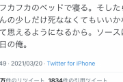 ツイッタラー「死にたいと思ってる人、2万円使えば生きたいと思うようになるぞ」