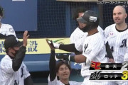 ロッテ、山口のホームランで勝ち越し！！！！