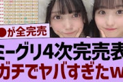 ミーグリ4次完売表、ガチでやばすぎたw【乃木坂工事中・乃木坂46・乃木坂配信中】