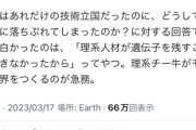【悲報】識者「理系のチー牛がモテずに淘汰されたから、日本の技術力が落ちたのでは？」