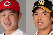 打率1位堂林.358　2位梅野隆太郎（神）.343