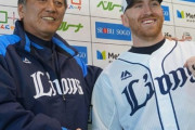 【西武】新助っ人ギャレットが南郷キャンプに合流し入団会見