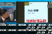 金本「ドラフト1位は大山！一本釣りや！」