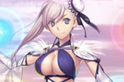 FGO、水着武蔵のコスプレがえちち過ぎる・・・お○ぱいが拍手しとるｗｗｗｗ