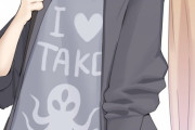 【FGO】I♡ TAKOなTシャツを着たアビーちゃん！！　黒パーカー＆白ショーパンのアビーちゃん可愛すぎる////////