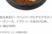 【朗報】セブン新商品の「ビーフハンバーグ丼」、まじで美味そうと話題に