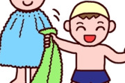 プールの女性用更衣室で息子を着替えさせてたら女児連れのお母さんにめっちゃ睨まれた。うちの自治体10歳まで女湯ＯＫなんだから別によくない？しかもうちの子超オクテだし＾＾