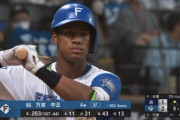 万波中正 .263(167-44) 11本 31打点 出塁.321 長打.569 OPS.890